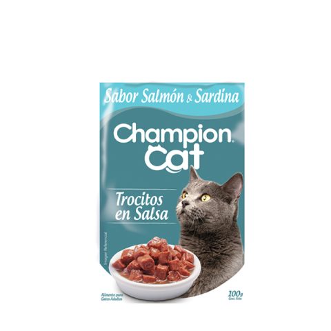 Champion Cat Pouch Salmón y Sardina