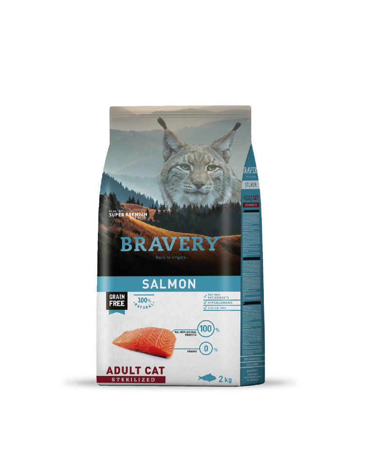 Bravery Gato Adulto Esterilizado Salmón