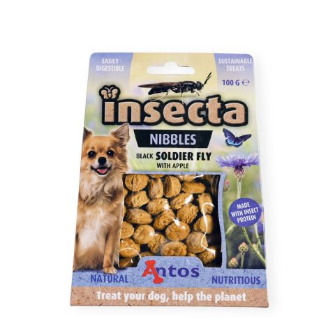 Insecta Nibbles Soldado Negro Vuela & Manzana 100g