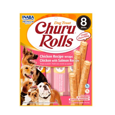 Churu Roll Perro Pollo con Salmón 8und