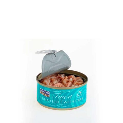 Fish4Cats Lata Filete de Atún con Cangrejo 70g