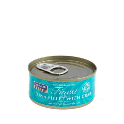 Fish4Cats Lata Filete de Atún con Cangrejo 70g