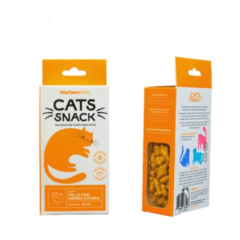 MarbenPets Snack Gato Pollo con Hierba Gatera 80g