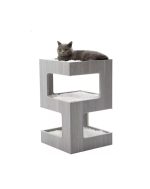 Mueble Rascador 2 Niveles para Gatos