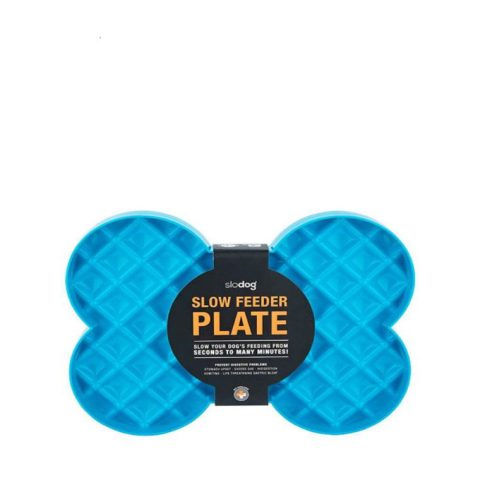 Slodog Plato para Perros Interactivo Azul