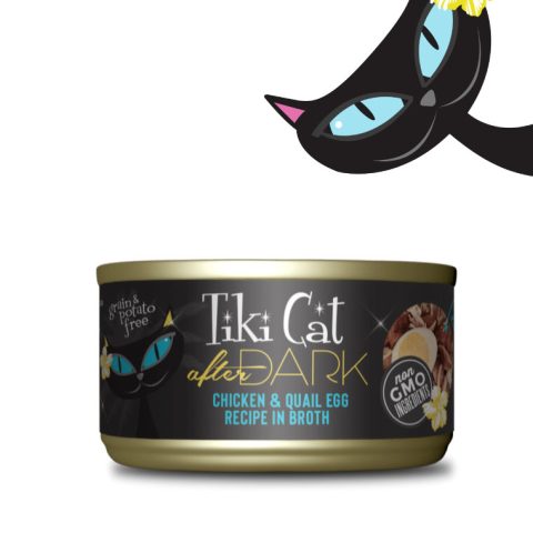 Tiki Cat Lata Gato Receta Pollo y Huevo Codorniz 80g