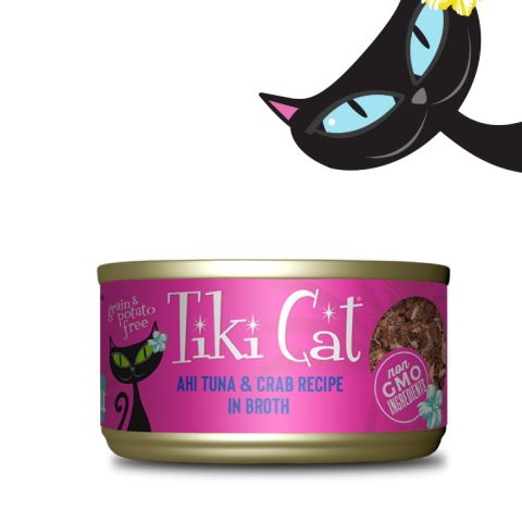 Tiki Cat Lata Gato Atún y Cangrejo 80g
