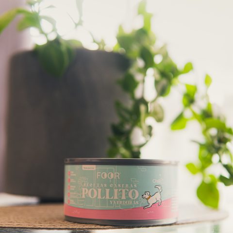 FOOR Lata Gato Recetas Caseras Pollito 160g